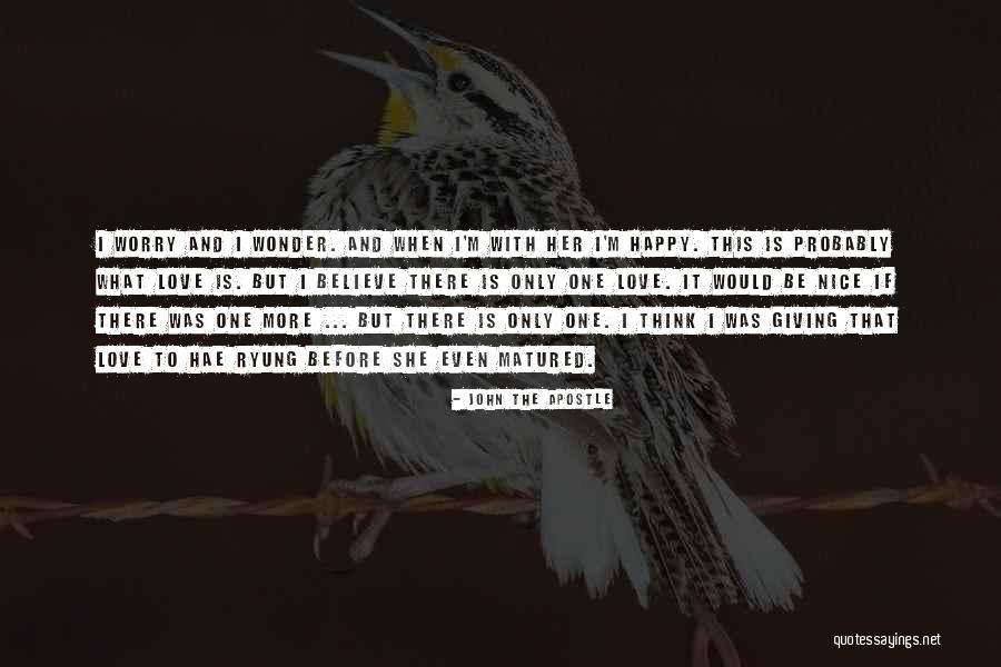 I'm Happy When Quotes By John The Apostle I'm Happy When Quotes By John The Apostle