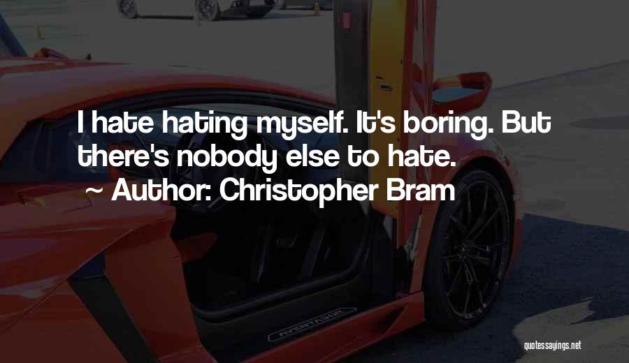 I'm Hating Myself Quotes By Christopher Bram