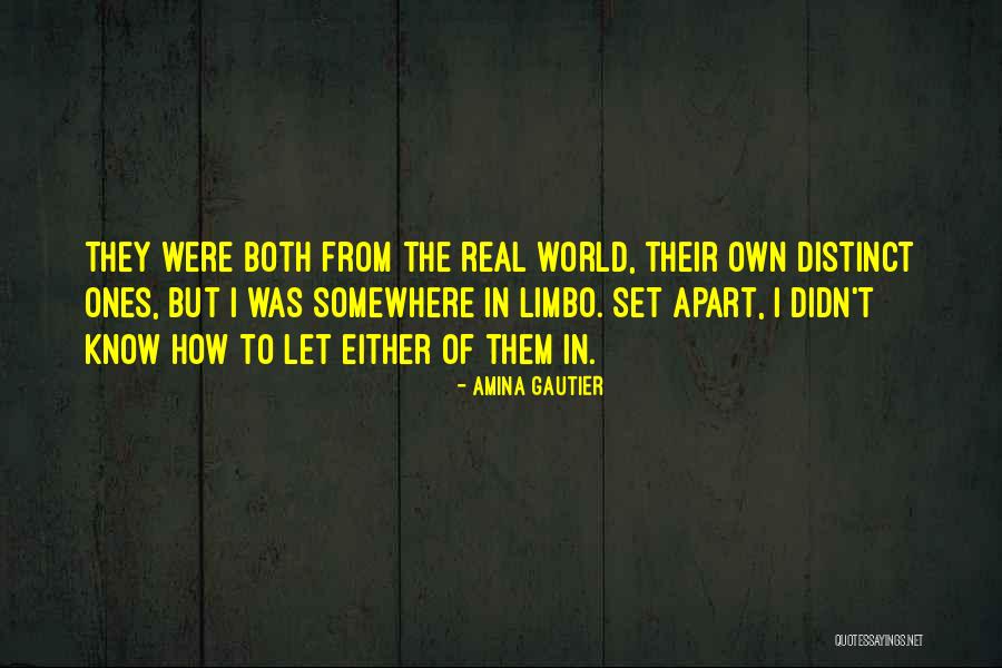 I'm In Limbo Quotes By Amina Gautier