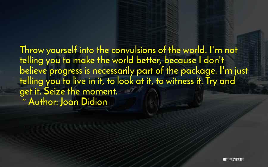 I'm In Progress Quotes By Joan Didion