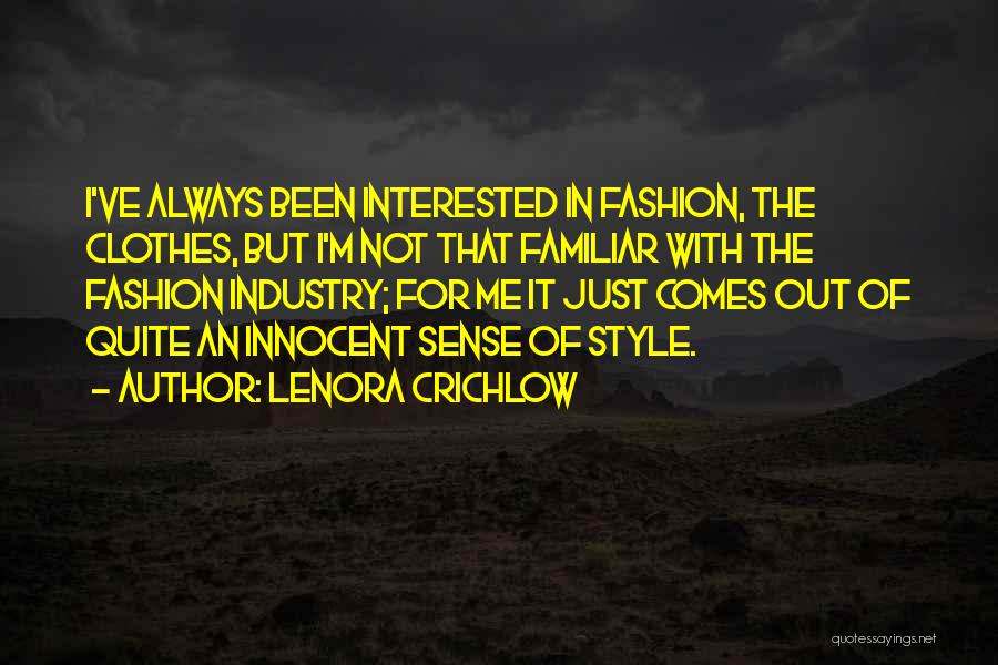 I'm Innocent Quotes By Lenora Crichlow