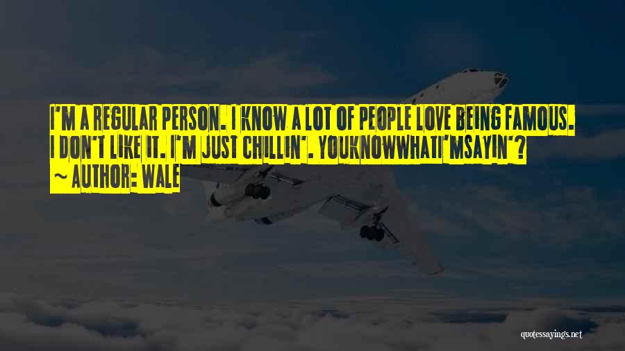 I'm Just Chillin Quotes By Wale