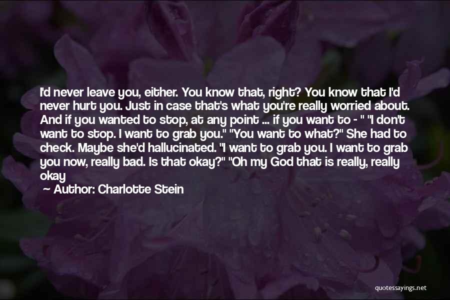 I'm Just Worried About You Quotes By Charlotte Stein