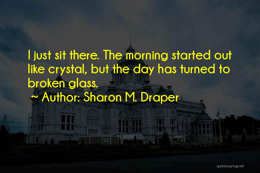 I'm Like Broken Glass Quotes By Sharon M. Draper