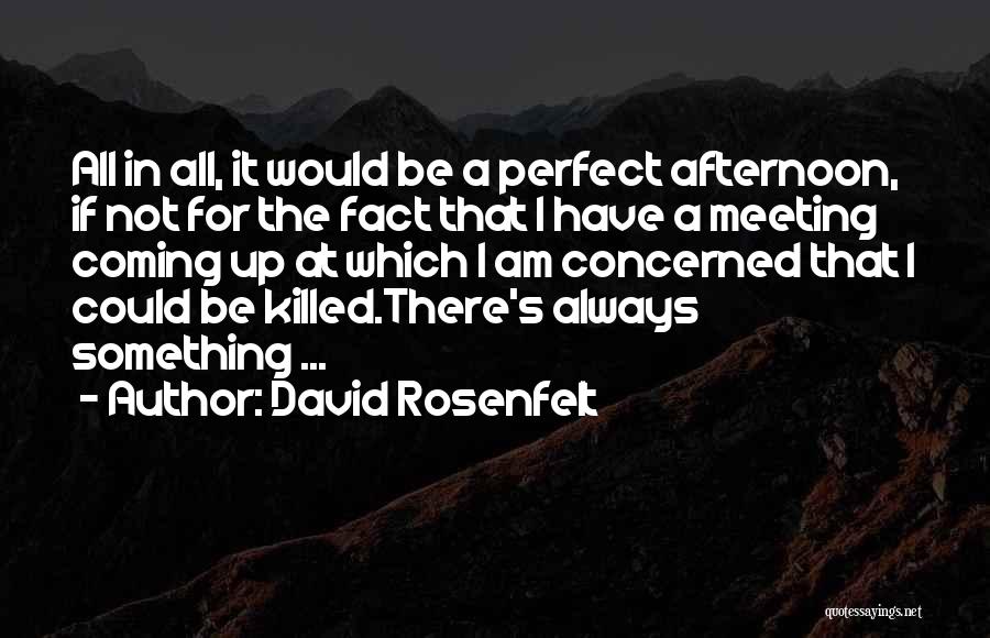 I'm Not Always Perfect Quotes By David Rosenfelt