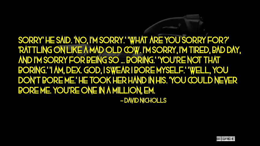 I'm Not Boring Quotes By David Nicholls I'm Not Boring Quotes By David Nicholls