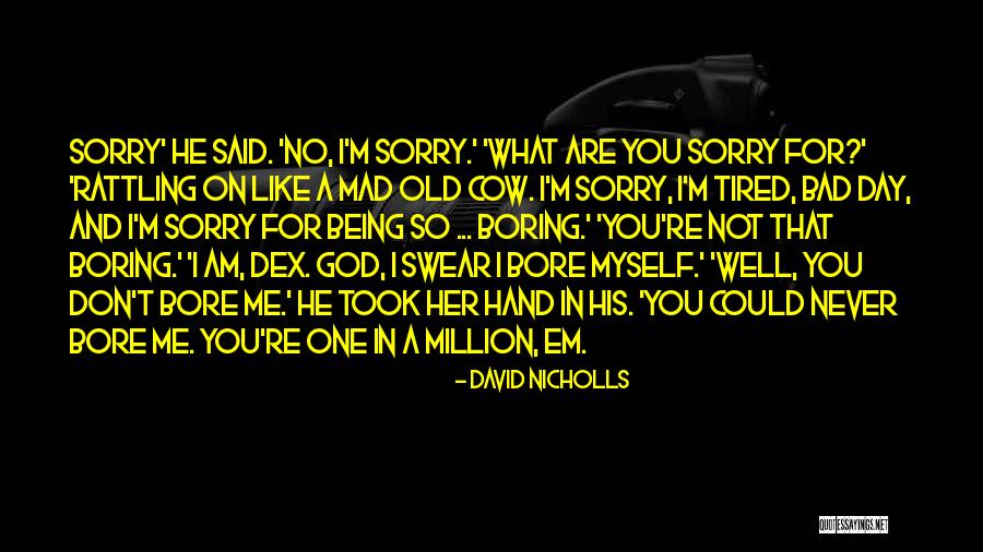 I'm Not Boring Quotes By David Nicholls