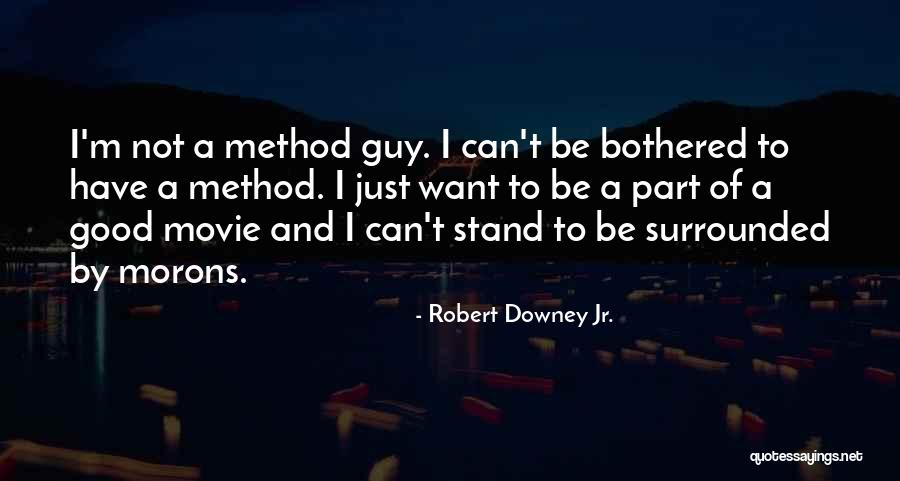 I'm Not Bothered Quotes By Robert Downey Jr.