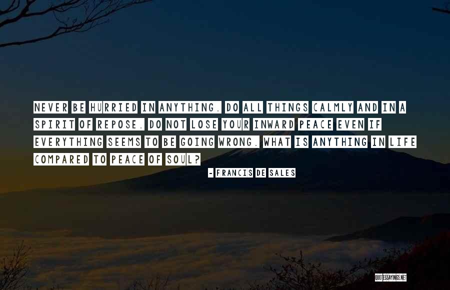 I'm Not Doing Anything Wrong Quotes By Francis De Sales