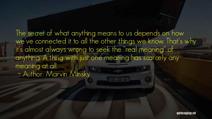 I'm Not Doing Anything Wrong Quotes By Marvin Minsky
