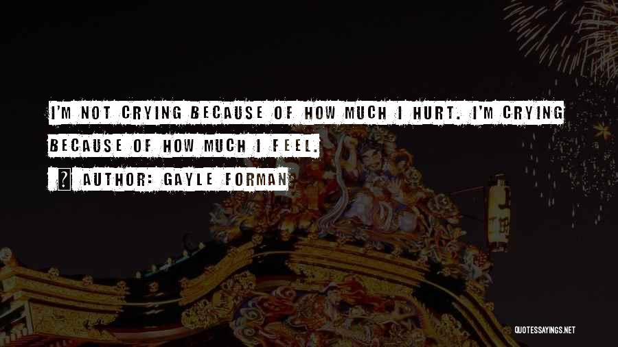 I'm Not Hurt Quotes By Gayle Forman