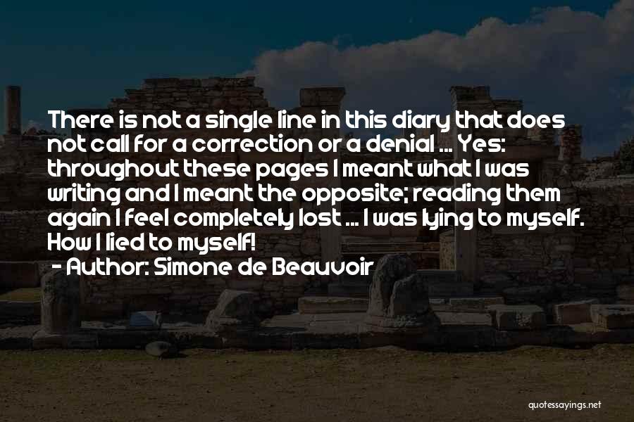 I'm Not In Denial Quotes By Simone De Beauvoir