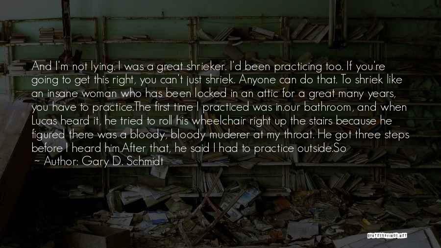 I'm Not Insane Quotes By Gary D. Schmidt