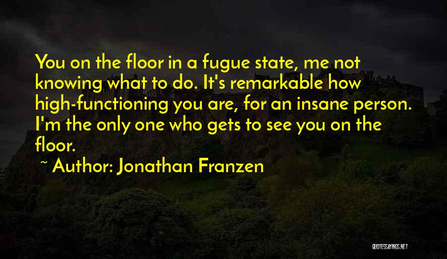I'm Not Insane Quotes By Jonathan Franzen