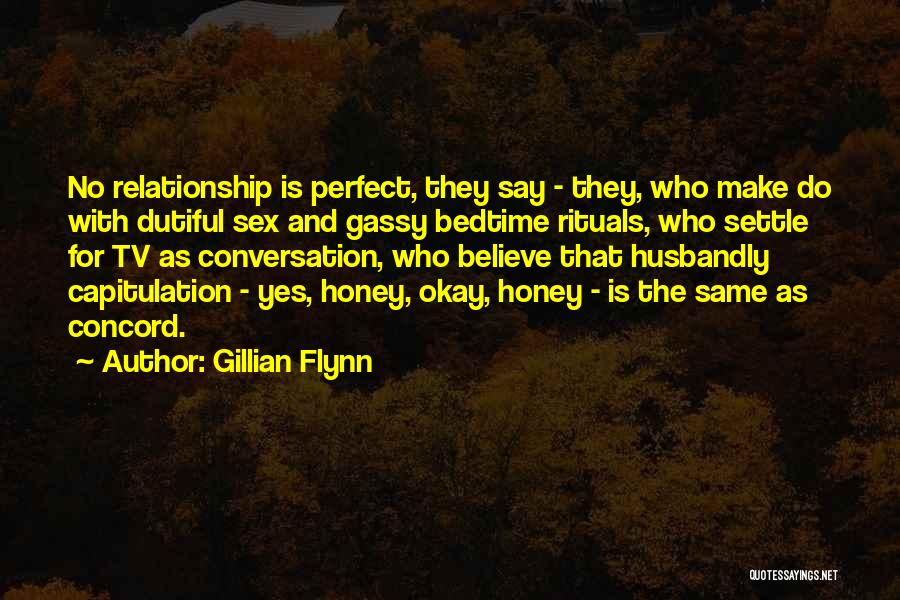 I'm Not Perfect Relationship Quotes By Gillian Flynn