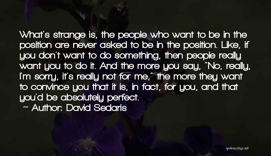 I'm Not Really Sorry Quotes By David Sedaris