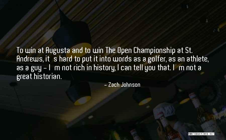I'm Not Rich Quotes By Zach Johnson I'm Not Rich Quotes By Zach Johnson