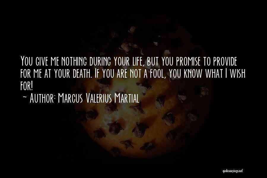 I'm Not Your Fool Quotes By Marcus Valerius Martial