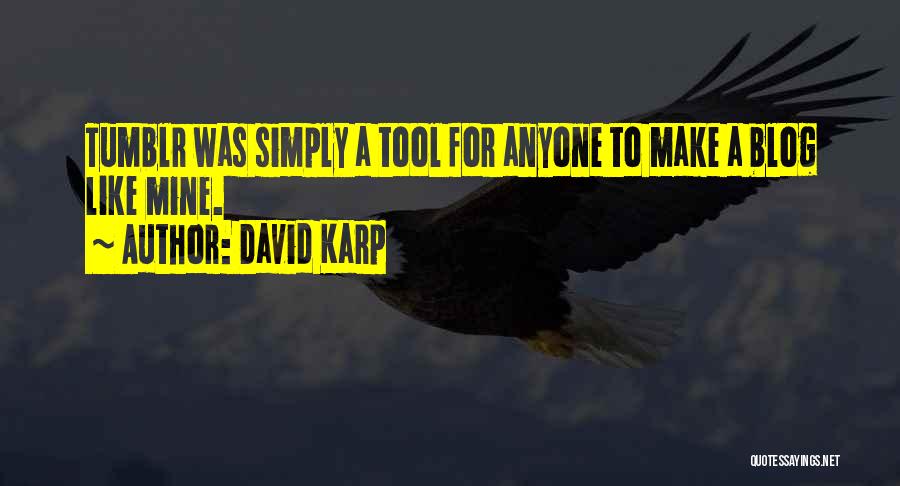 I'm Nothing Tumblr Quotes By David Karp