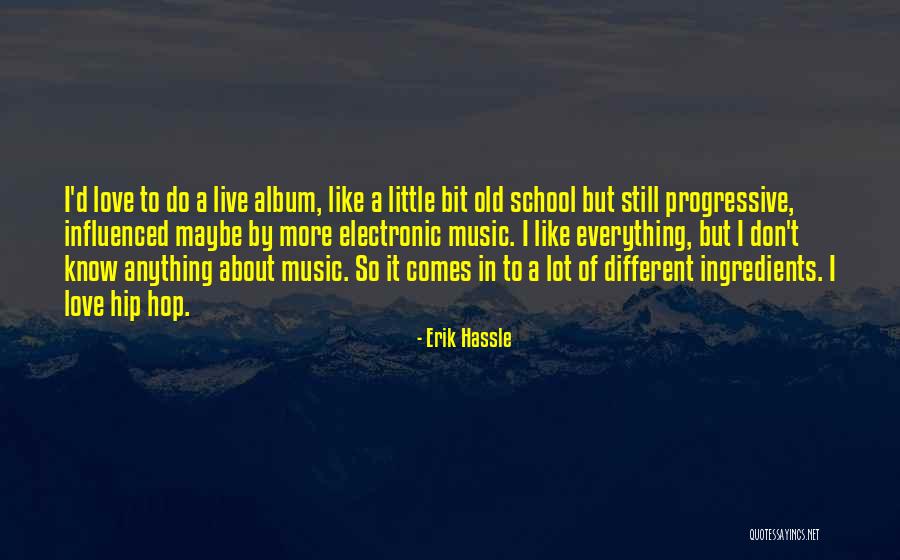 I'm Old School Love Quotes By Erik Hassle