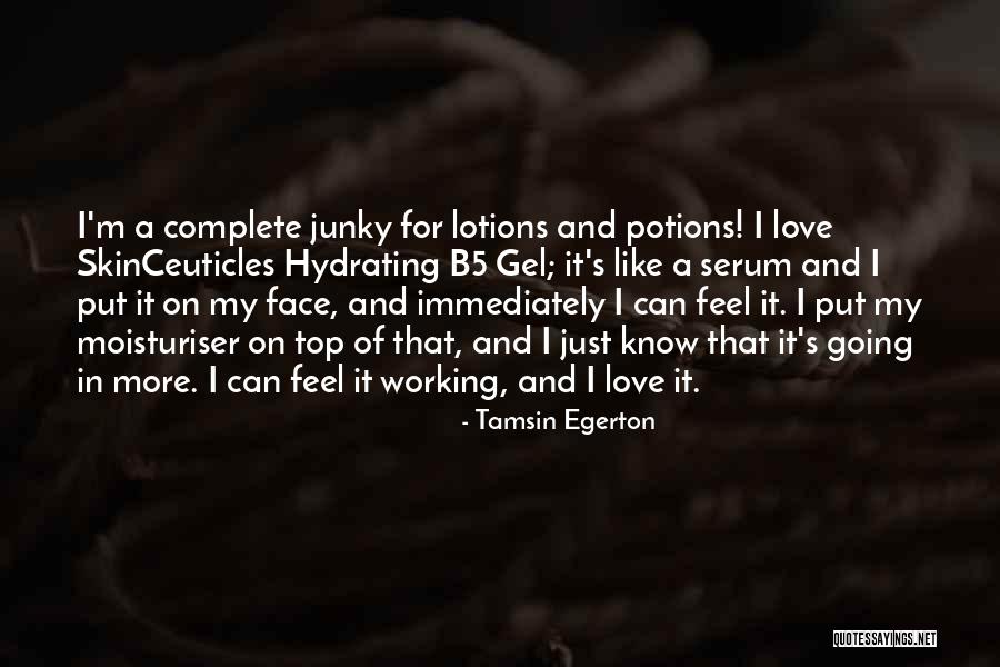 I'm On Top Quotes By Tamsin Egerton