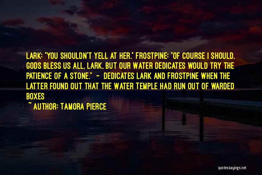 I'm Out Of Patience Quotes By Tamora Pierce