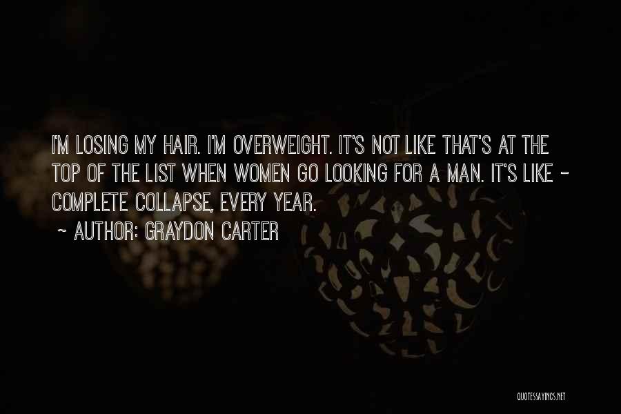 I'm Overweight Quotes By Graydon Carter