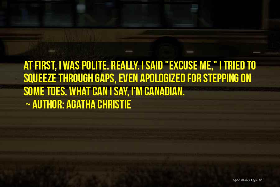 I'm Polite Quotes By Agatha Christie