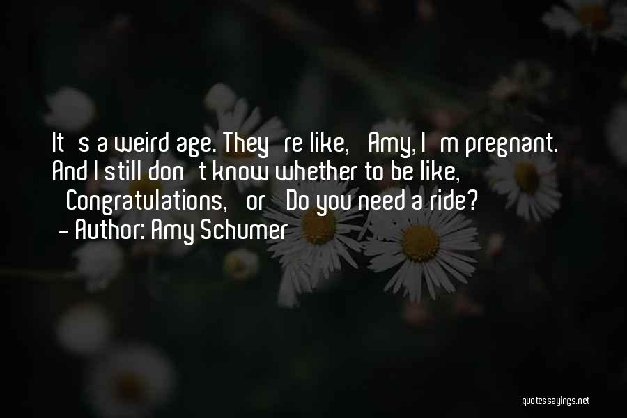 I'm Pregnant Quotes By Amy Schumer