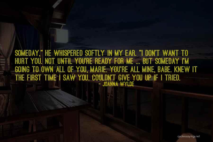 I'm Ready To Get Hurt Quotes By Joanna Wylde