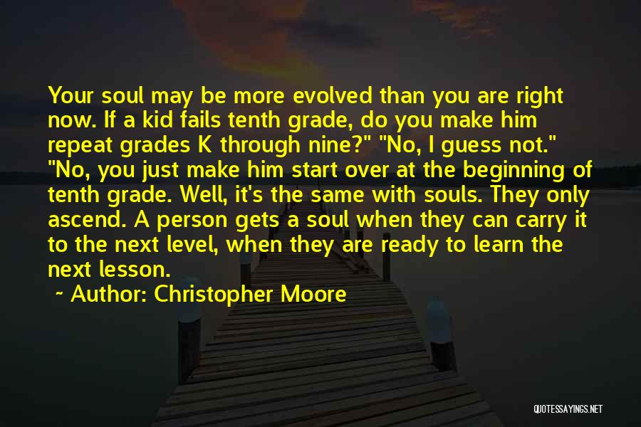 I'm Ready To Start Over Quotes By Christopher Moore