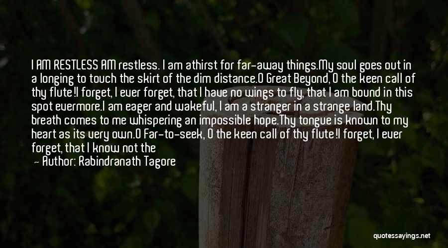 I'm Restless Quotes By Rabindranath Tagore