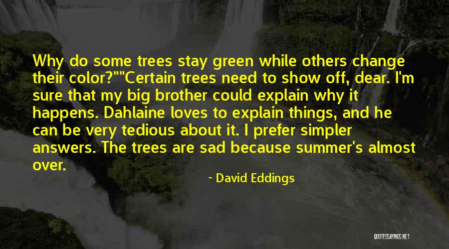 I'm Sad Quotes By David Eddings