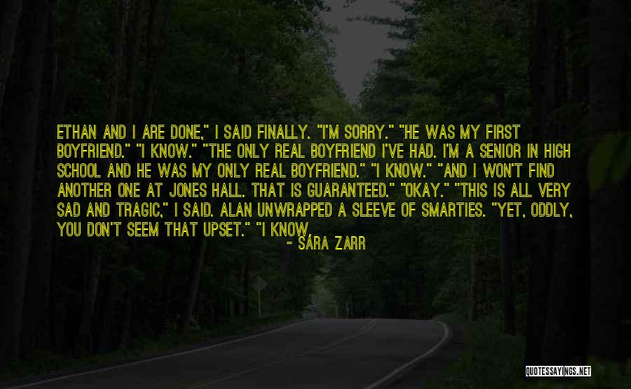 I'm Sad Quotes By Sara Zarr