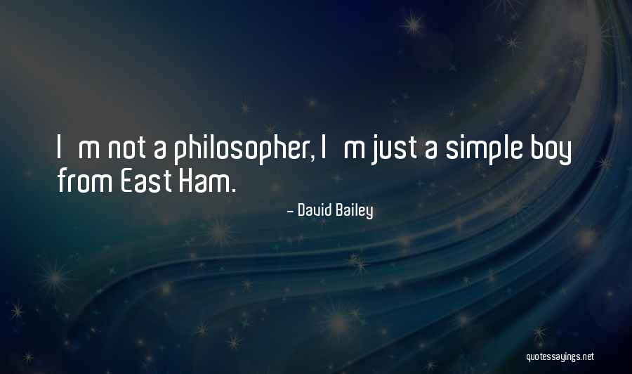 I'm Simple Quotes By David Bailey