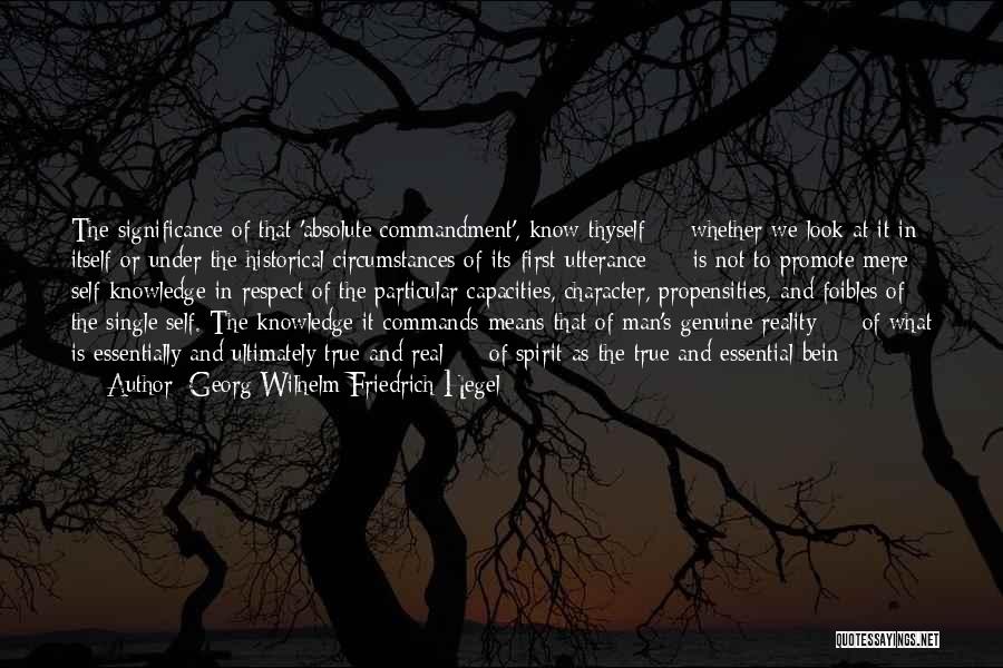 I'm Single Until I Know It's Real Quotes By Georg Wilhelm Friedrich Hegel