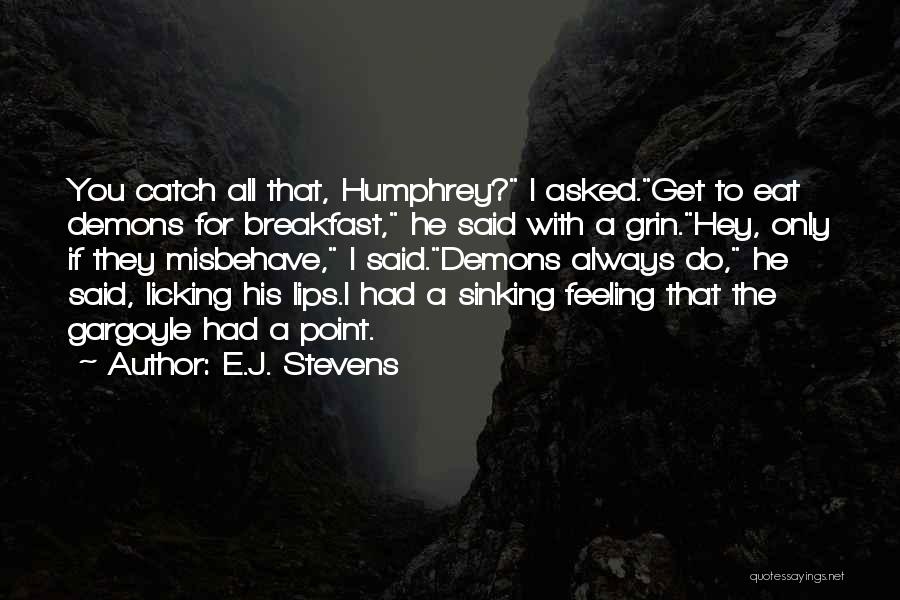 I'm Sinking Quotes By E.J. Stevens