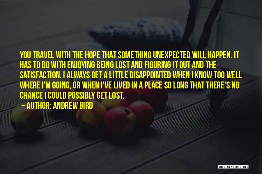 I'm So Disappointed Quotes By Andrew Bird