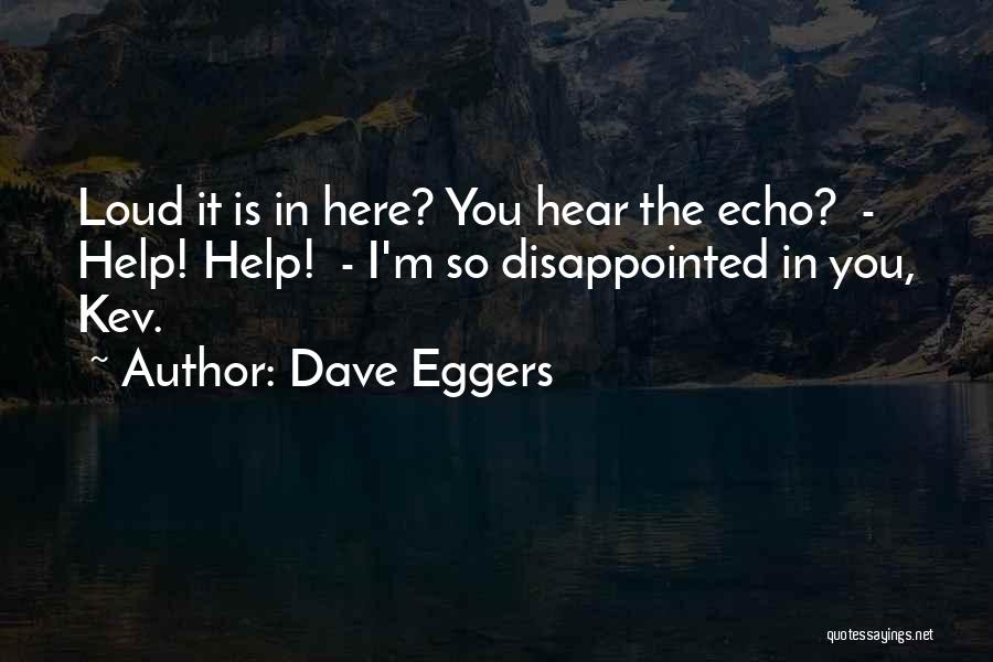 I'm So Disappointed Quotes By Dave Eggers