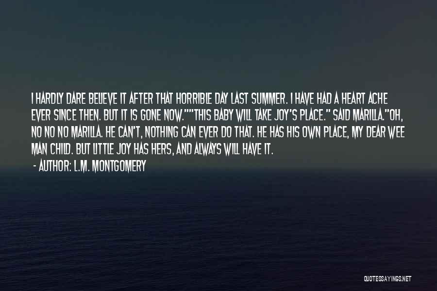 I'm So Sorry Baby Quotes By L.M. Montgomery