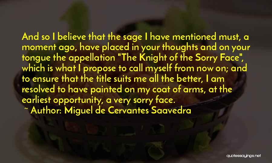 I'm So Very Sorry Quotes By Miguel De Cervantes Saavedra