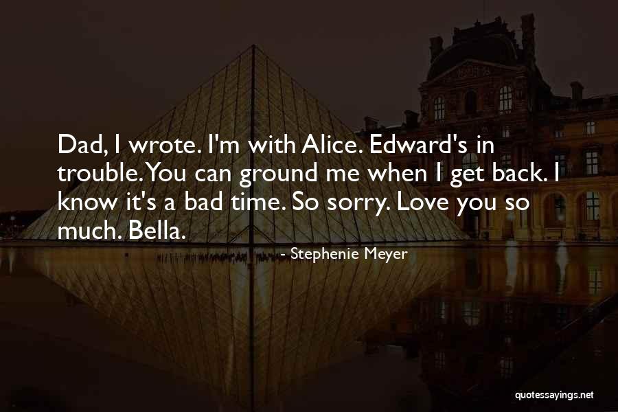 I'm Sorry Dad Quotes By Stephenie Meyer