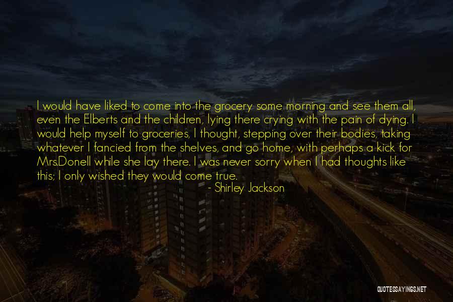 I'm Sorry For Lying Quotes By Shirley Jackson I'm Sorry For Lying Quotes By Shirley Jackson