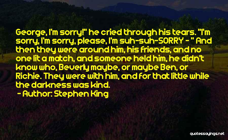 I'm Sorry Friendship Quotes By Stephen King