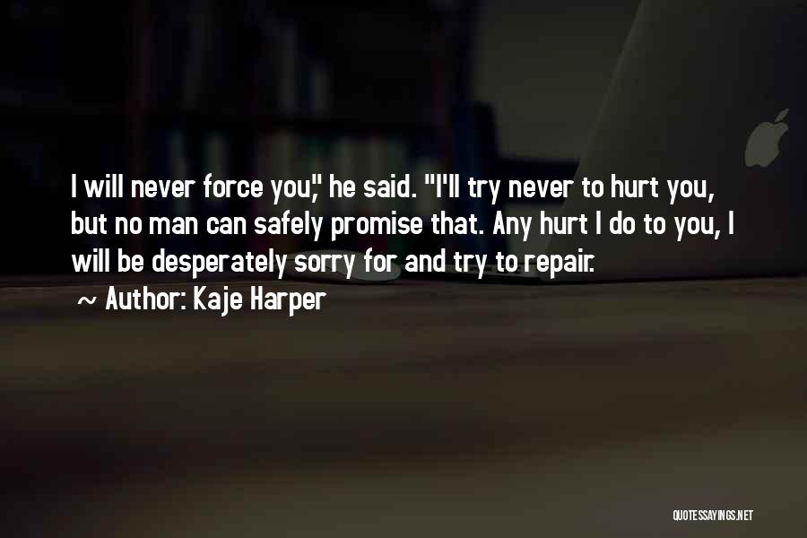 I'm Sorry Hurt You Quotes By Kaje Harper