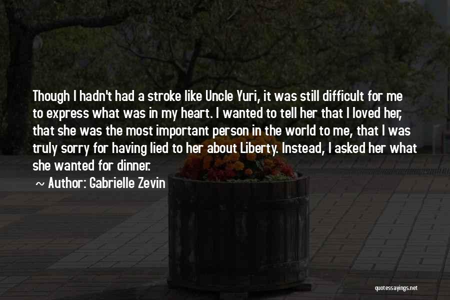 I'm Sorry I Lied Quotes By Gabrielle Zevin