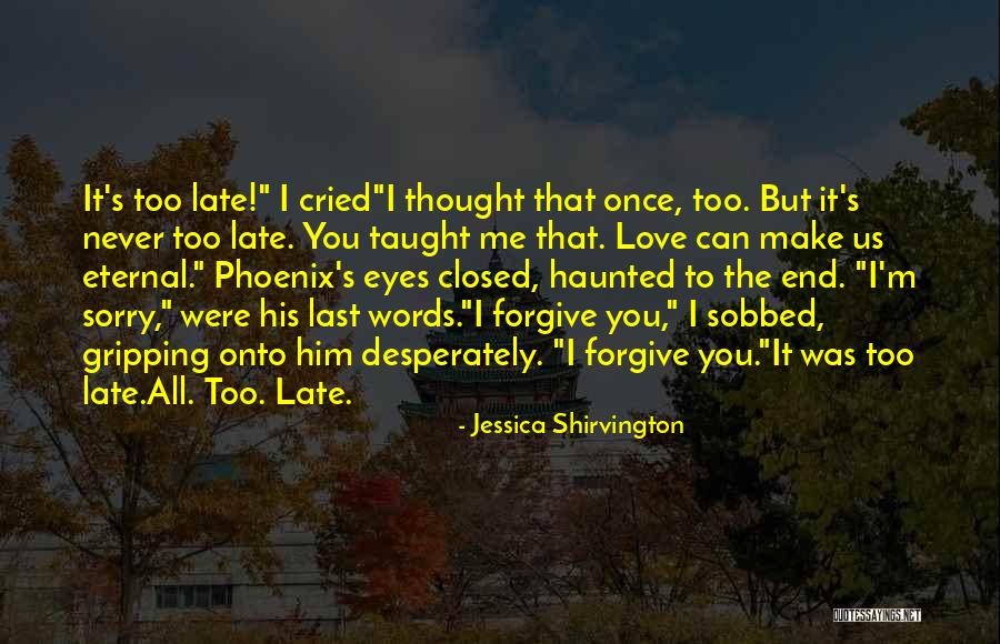 I'm Sorry Love Quotes By Jessica Shirvington