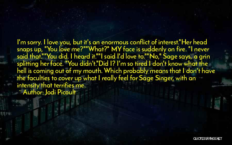 I'm Sorry My Love Quotes By Jodi Picoult