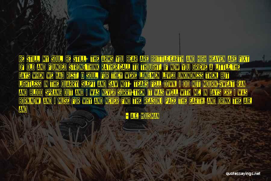 I'm Still Awake Quotes By A.E. Housman I'm Still Awake Quotes By A.E. Housman