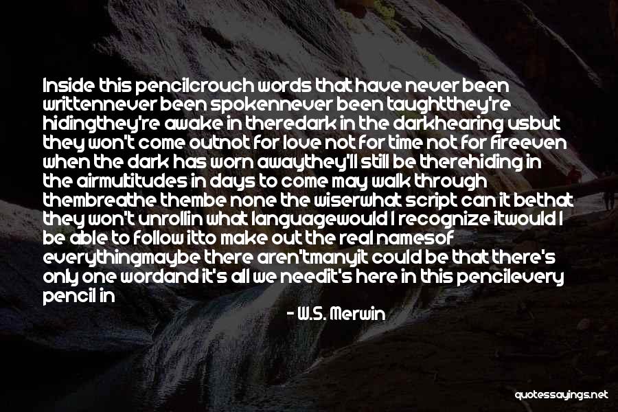 I'm Still Awake Quotes By W.S. Merwin I'm Still Awake Quotes By W.S. Merwin